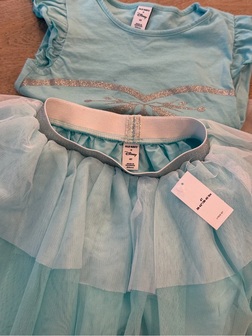 Old Navy Disney© Princess Elsa T-Shirt and Tutu Skirt Set for Girls 4T